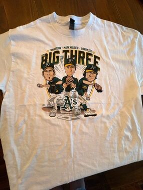 Oakland A’s ‘The Big Three’ Retro Tee